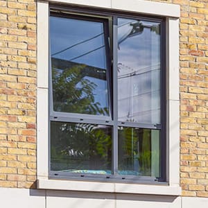 Close up of a window