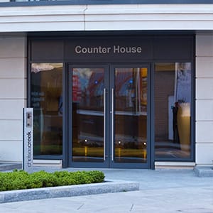 Entrance door of a building