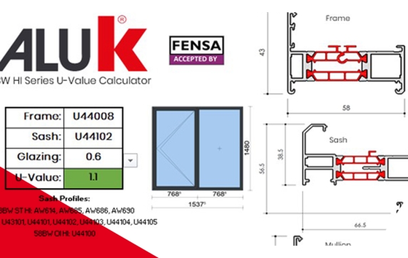 FENSA Accepted Part L Calculator from AluK