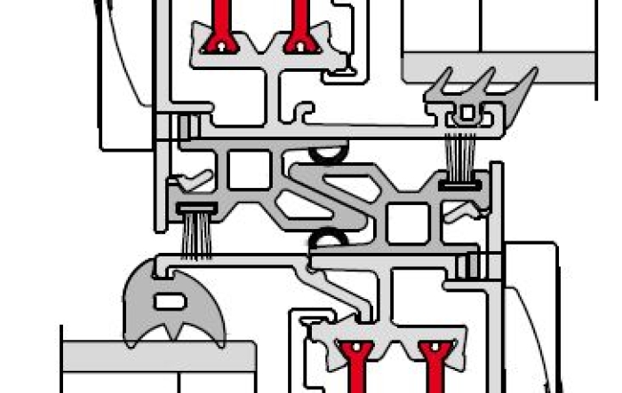 BSC94 HI Double Track Standard Slimline Interlock