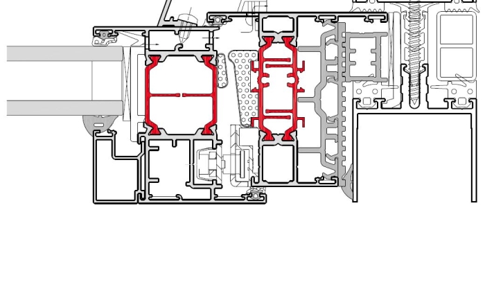 C70S Open In Curtain Wall Adaptor