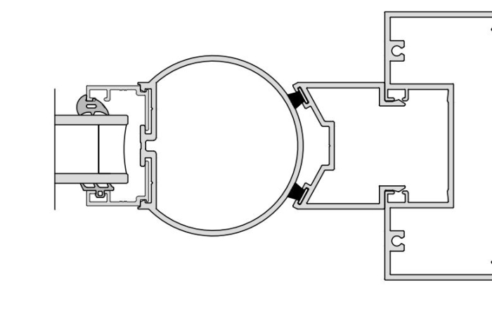 GT55 NI Jamb with anti finger trap