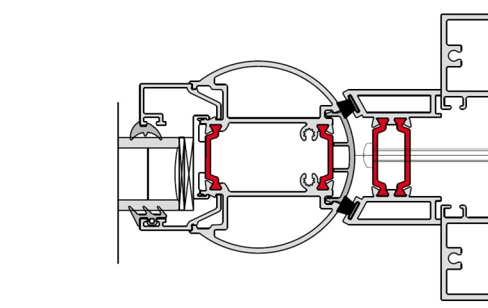 GT55 Jamb with Anti Finger Trap